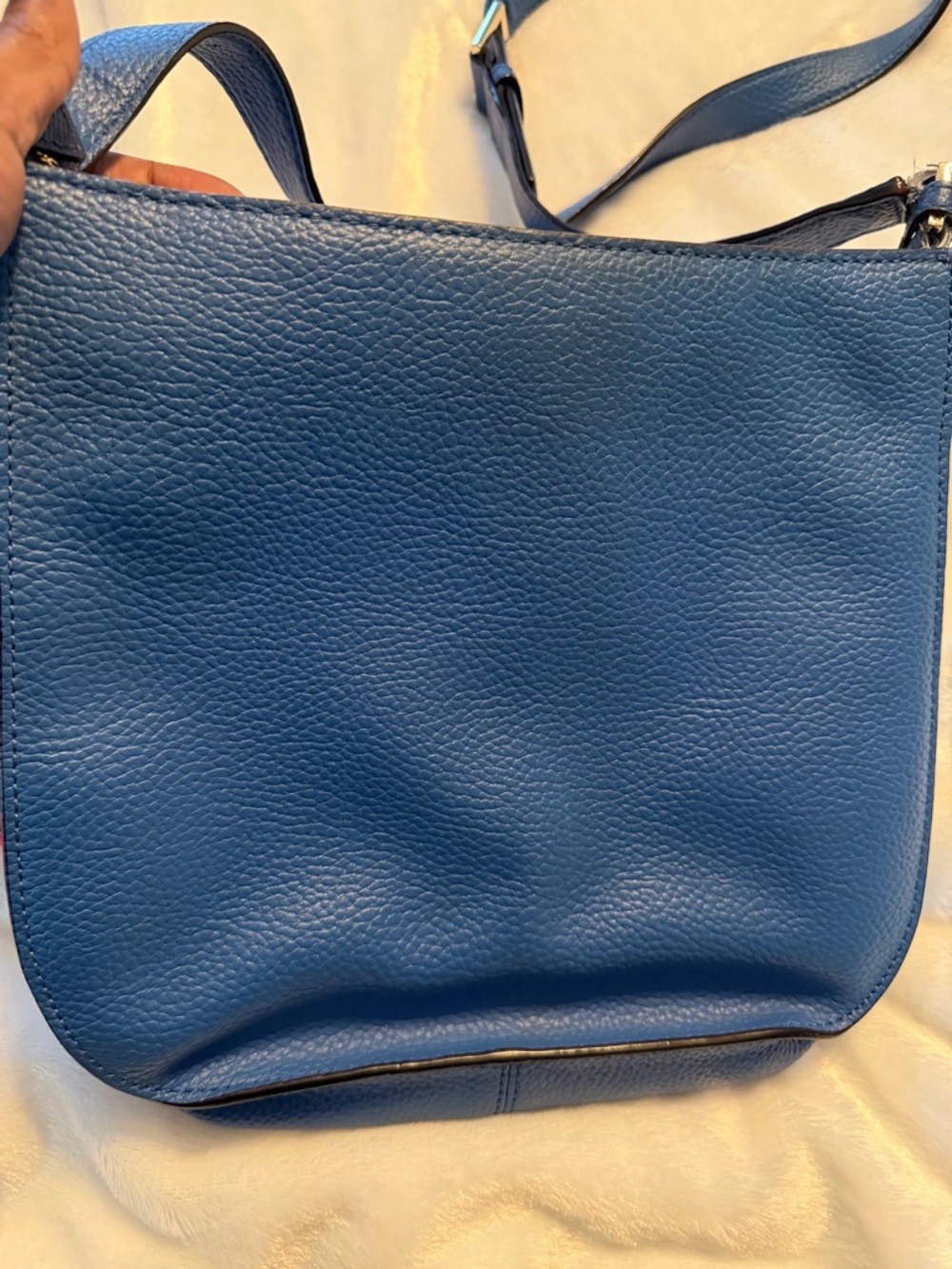 kate spade Royal Blue Pebbled Leather Crossbody with Studs - Picture 13 of 16